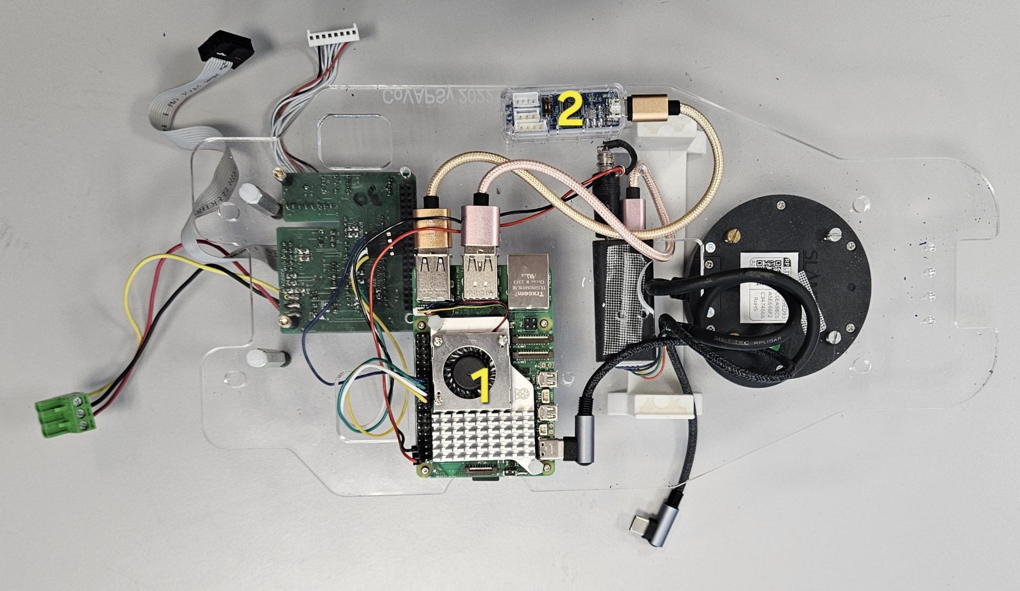 Vue de la partie inférieure de l’étage intermédiaire